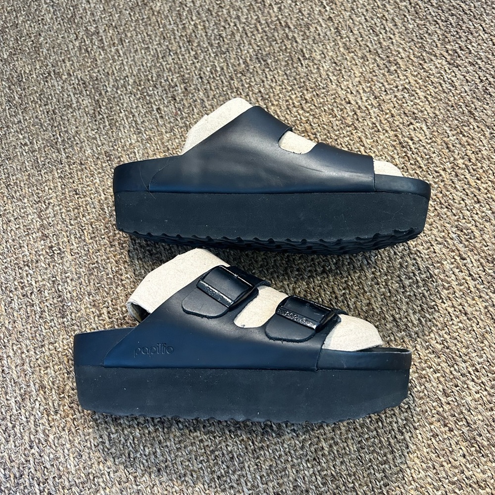 Birkenstock Black Slide Sandals - Picture 3 of 7